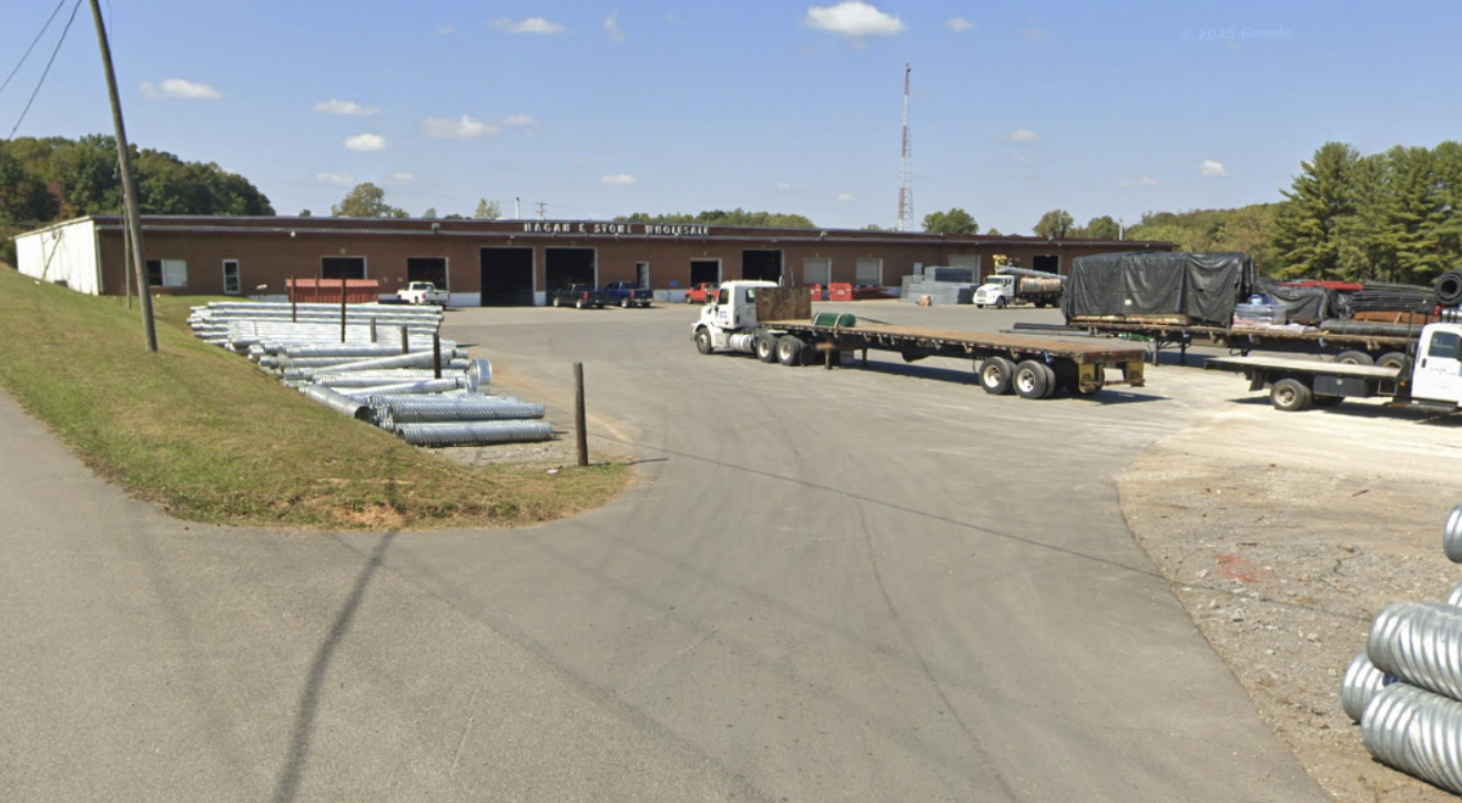 Hagan & Stone delivery fleet at the Tompkinsville warehouse